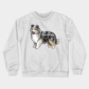 Dog - Shetland Sheepdog - Blue Merle Crewneck Sweatshirt